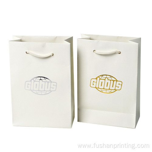 Simple Design Skincare Black White Paper Bag Packaging